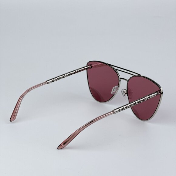 Versace VE2267 10007V BRAND NEW Sunglasses Silver Pink Mirror White Pilot Unisex - Picture 5 of 9
